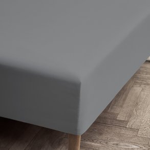 Juna Percale Boxlagen 140x200x30 cm, Grå