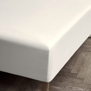 Juna Percale Boxlagen 140x200x30 cm, Hvid