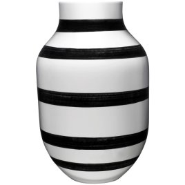 Kähler Omaggio Vase H31 cm, Sort