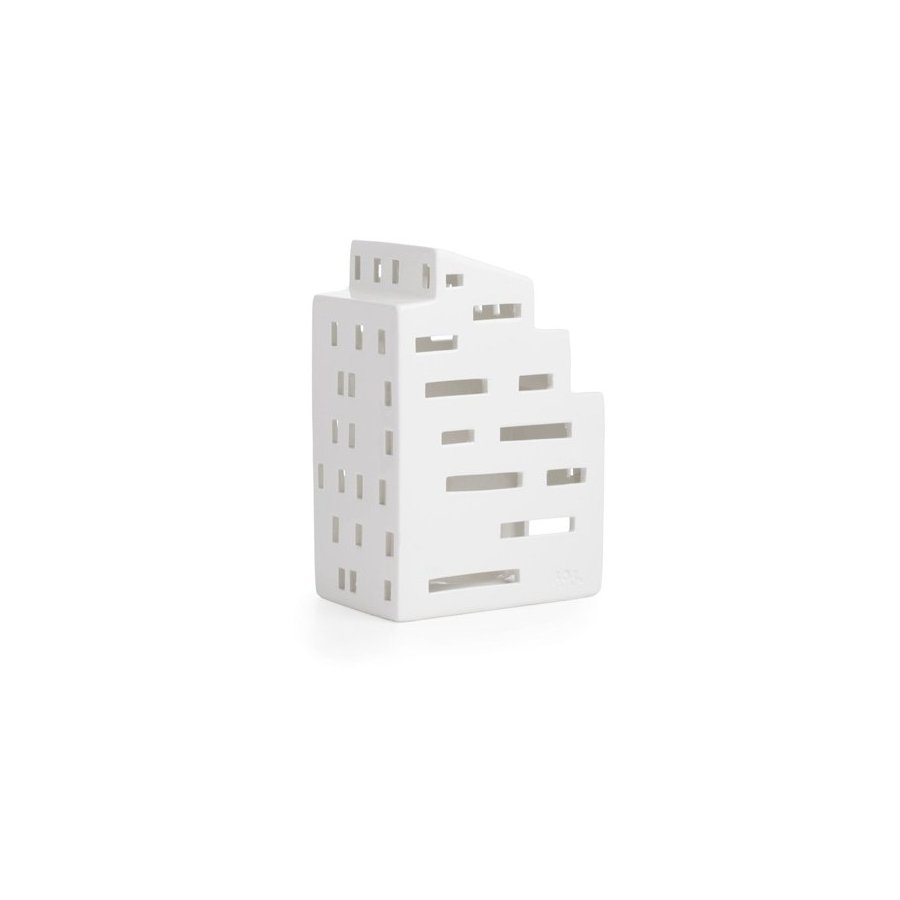 Kähler Urbania Lyshus Kubis 16cm, Hvid