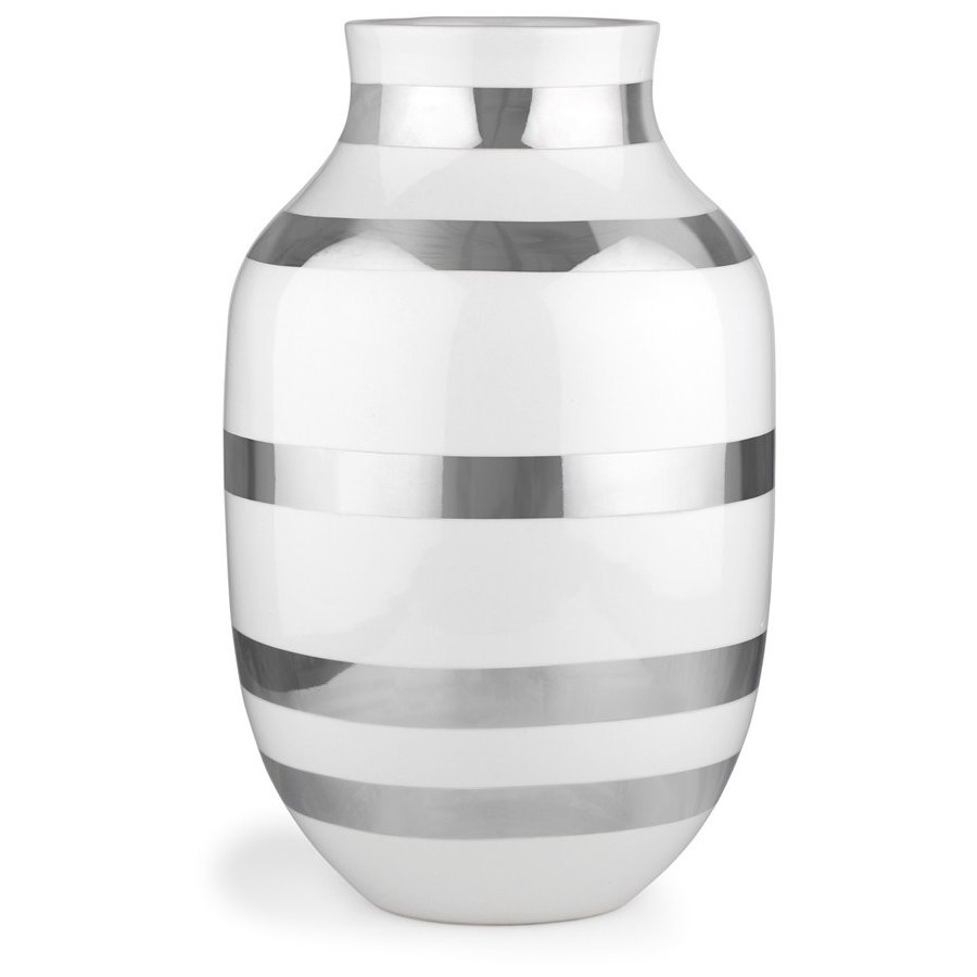 Kähler Omaggio Vase H31 cm, Sølv - Vaser -