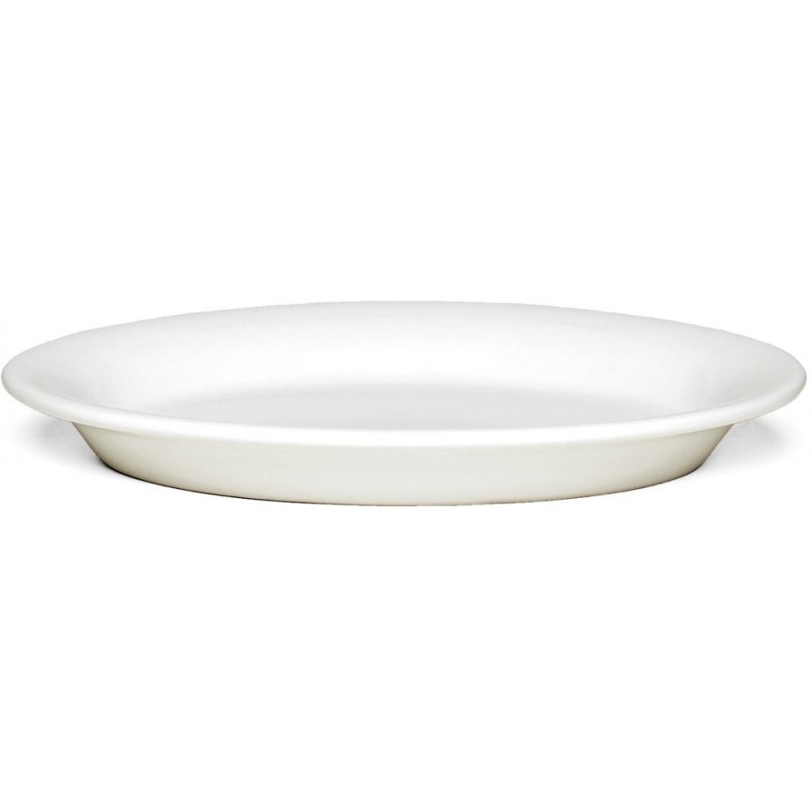 K&auml;hler Ursula Oval Tallerken 22 cm, Hvid