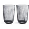 Kähler Hammershi Vandglas 2 stk. 33cl, smoke