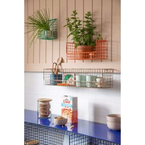 KALAGER Design WIRE Hylde 34x16 cm, Green Beige