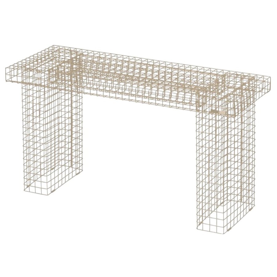 KALAGER Design WIRE Bnk 90 cm, Creme Beige