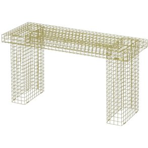 KALAGER Design WIRE Bank 90 cm, Green Beige