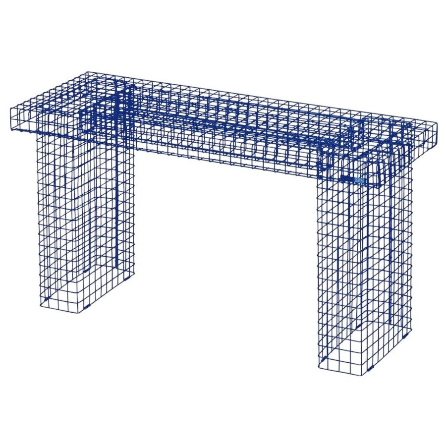 KALAGER Design WIRE Bnk 90 cm, Ultra Marine Blue