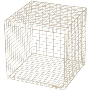KALAGER Design WIRE CUBIC Module Kastje 38,5x38,5 cm, Creme Beige