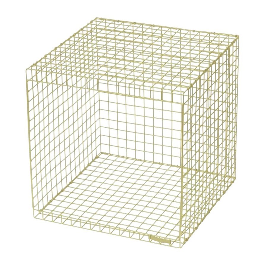 KALAGER Design WIRE CUBIC Modulreol 38,5x38,5 cm, Green Beige