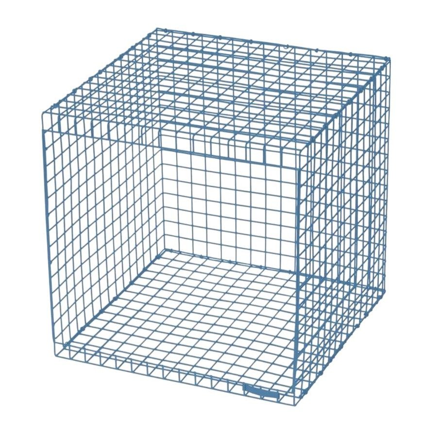 KALAGER Design WIRE CUBIC Modulreol 38,5x38,5 cm, Pastel Blue