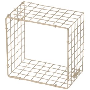 KALAGER Design WIRE SQUARE Wandrekje 21x21 cm, Creme Beige