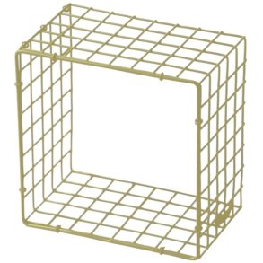 KALAGER Design WIRE SQUARE Wandrekje 21x21 cm, Green Beige