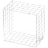 KALAGER Design WIRE SQUARE Wandregal 21x21 cm, Weiß