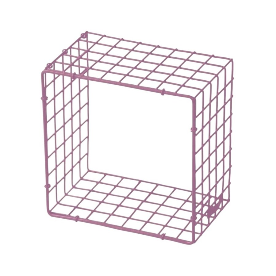 KALAGER Design WIRE SQUARE Hylde 21x21 cm, Pink