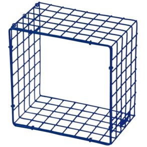 KALAGER Design WIRE SQUARE Wandrekje 21x21 cm, Ultra Marine Blue