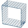 KALAGER Design WIRE SQUARE Wandregal 21x21 cm, Pastel Blue