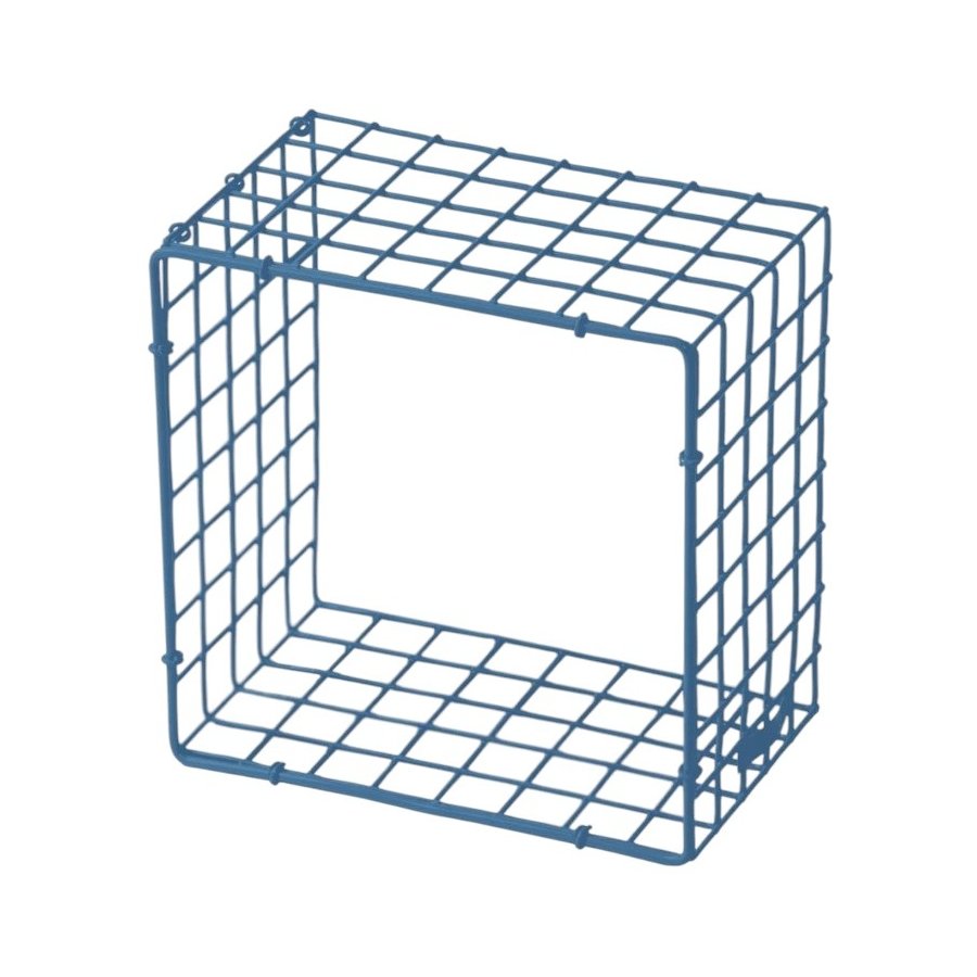 KALAGER Design WIRE SQUARE Wandregal 21x21 cm, Pastel Blue