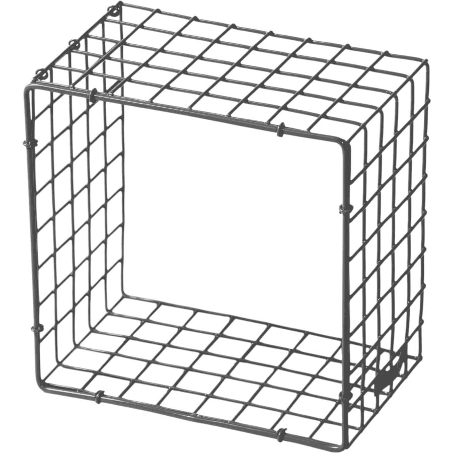 KALAGER Design WIRE SQUARE Wandregal 21x21 cm, Rustic Grey