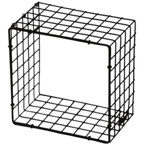 KALAGER Design WIRE SQUARE Wandrekje 21x21 cm, Zwart