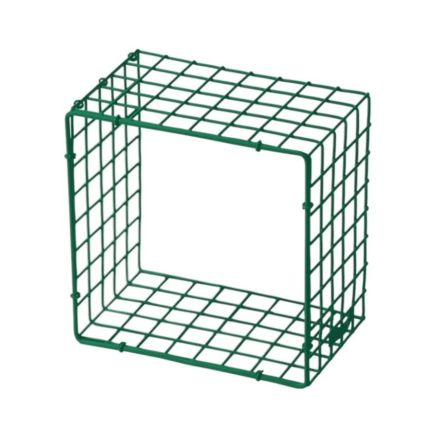 KALAGER Design WIRE SQUARE Hylde 21x21 cm, Signal Green