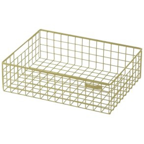 KALAGER Design Opbevaringskurv 39,5x27 cm, Green Beige
