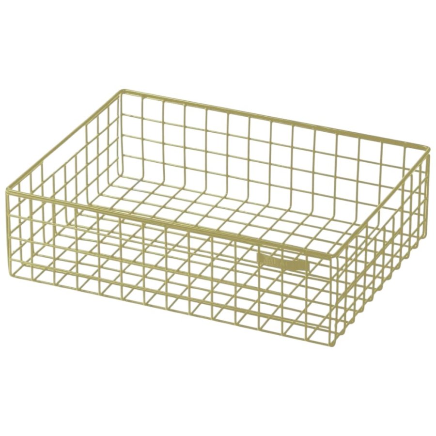 KALAGER Design Aufbewahrungskorb 39,5x27 cm, Green Beige