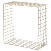 KALAGER Design WIRE SQUARE Hylde 31x31 cm, Creme Beige