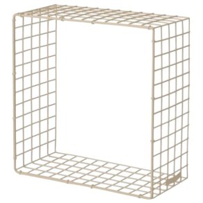KALAGER Design WIRE SQUARE Hylde 31x31 cm, Creme Beige