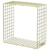 KALAGER Design WIRE SQUARE Hylde 31x31 cm, Green Beige
