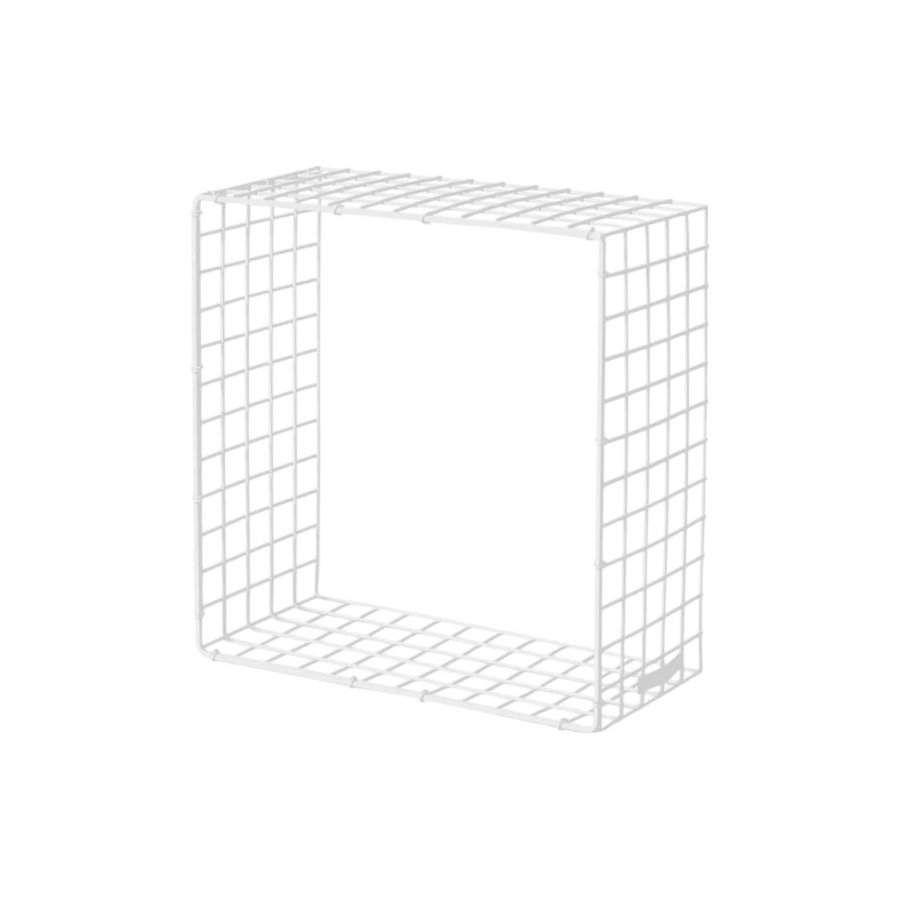 KALAGER Design WIRE SQUARE Wandregal 31x31 cm, Weiß