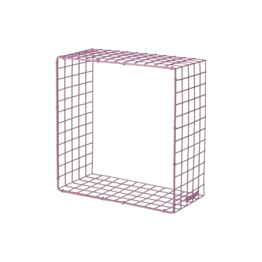 KALAGER Design WIRE SQUARE Hylde 31x31 cm, Pink