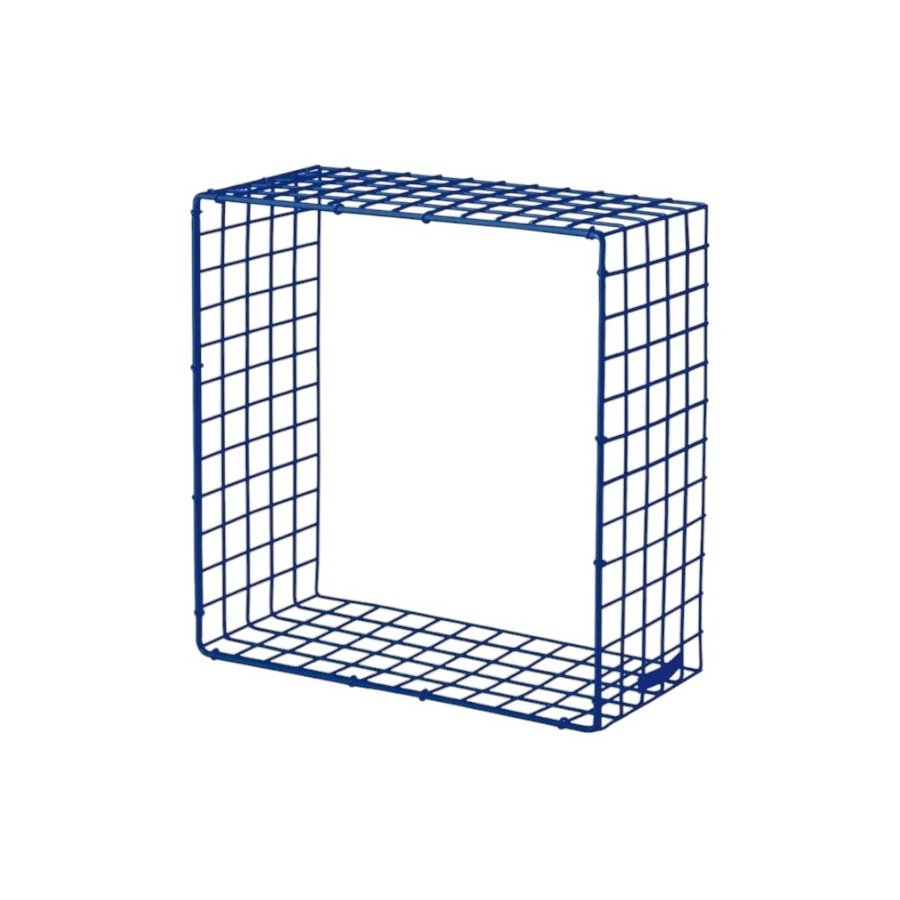 KALAGER Design WIRE SQUARE Hylde 31x31 cm, Ultra Marine Blue