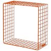 KALAGER Design WIRE SQUARE Wandregal 31x31 cm, Orange