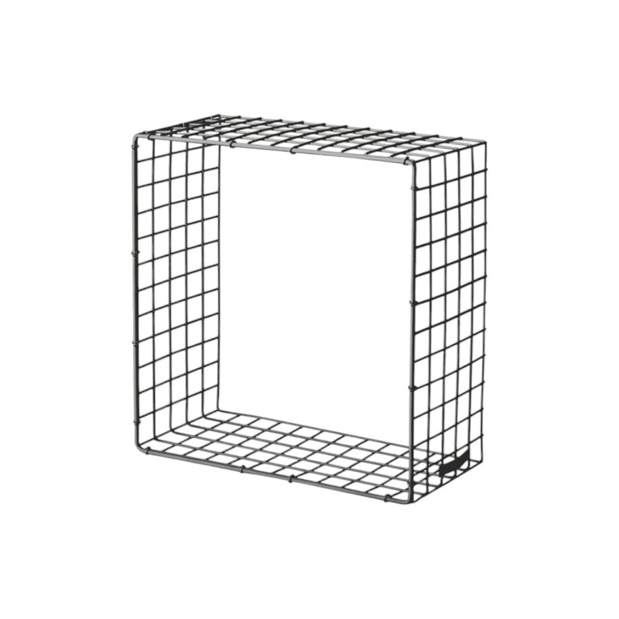 KALAGER Design WIRE SQUARE Hylde 31x31 cm, Rustic Grey