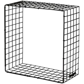 KALAGER Design WIRE SQUARE Wandrekje 31x31 cm, Zwart