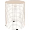 KALAGER Design Podie Rund H49,5 cm, Creme Beige