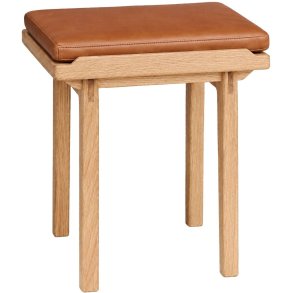 Kath & Andersen KA53 Hocker H46 cm, Geölte Eiche/Cognac