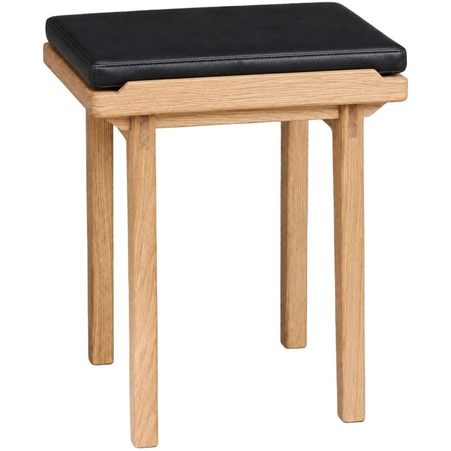 Kath & Andersen KA53 Hocker H46 cm, Geölte Eiche/Schwarz