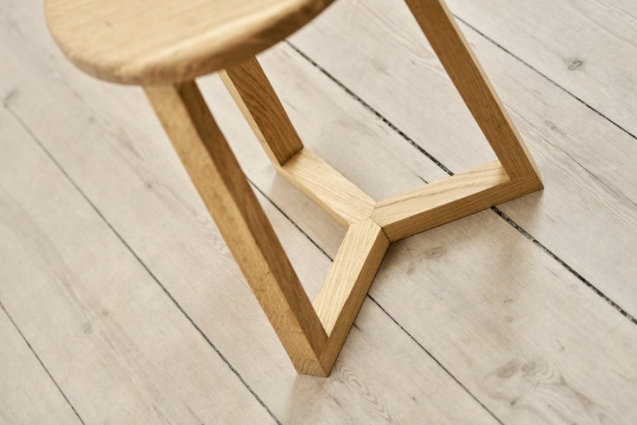 Kath & Andersen KA55 Hocker H46 cm, Geölte Eiche