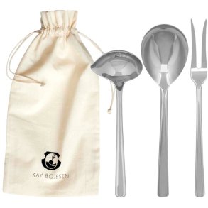Kay Bojesen Grand Prix Servierbesteck 3-teilig, Stahl poliert