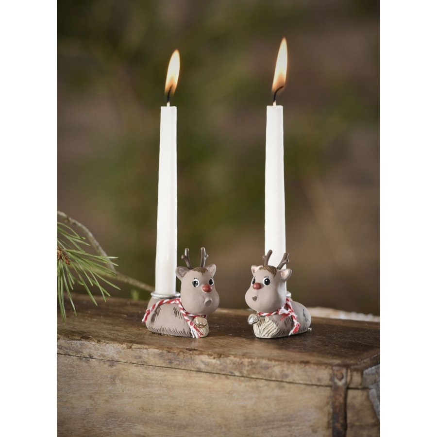 Klarborg Kerzenst&auml;nder 2er Set, Rudolf Und Die Sch&ouml;ne