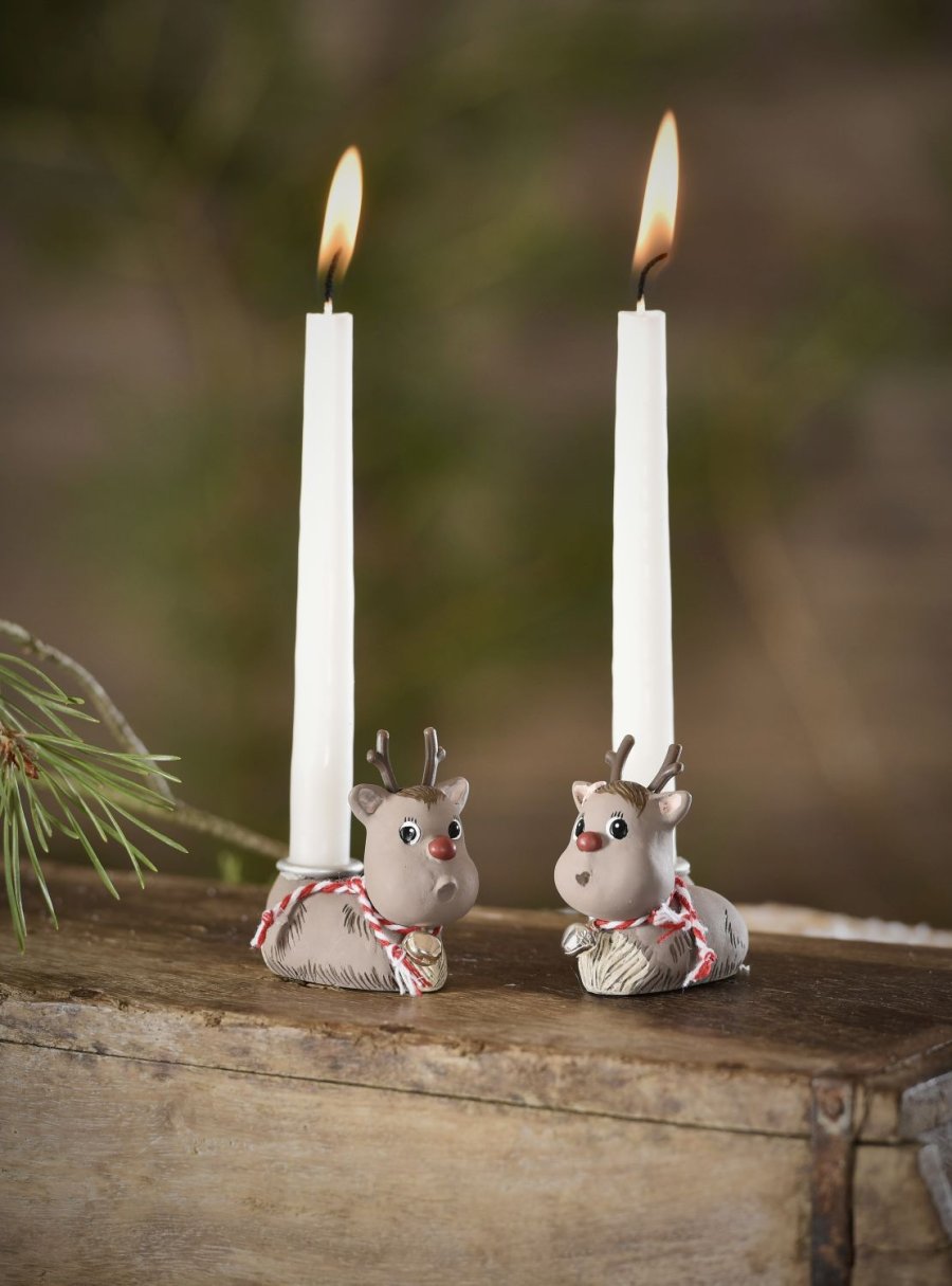 Klarborg Kerzenst&auml;nder 2er Set, Rudolf Und Die Sch&ouml;ne