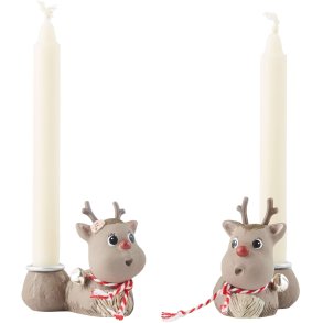 Klarborg Kerzenst&auml;nder 2er Set, Rudolf Und Die Sch&ouml;ne