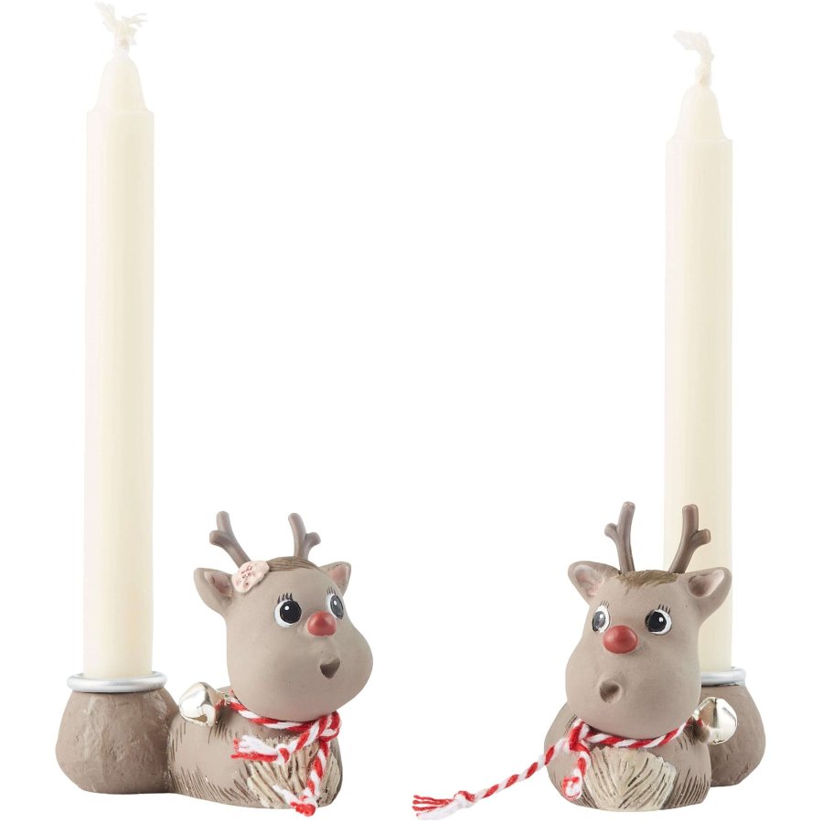 Klarborg Kerzenst&auml;nder 2er Set, Rudolf Und Die Sch&ouml;ne