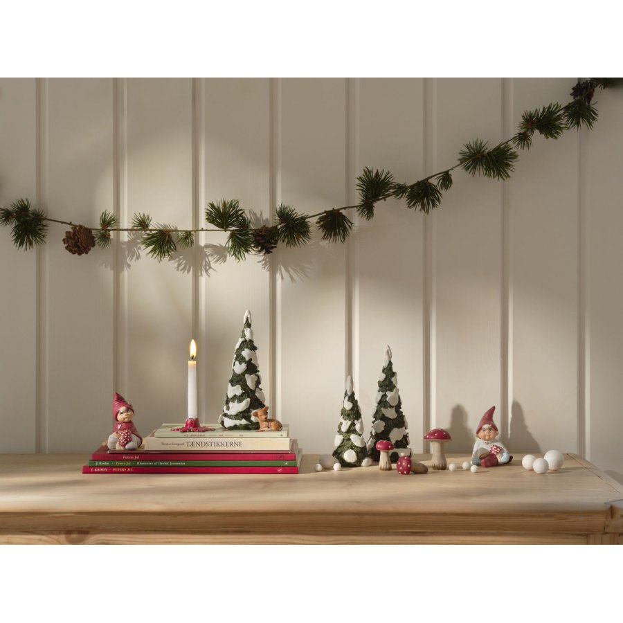 Klarborg Juletr m. Sne H16 cm
