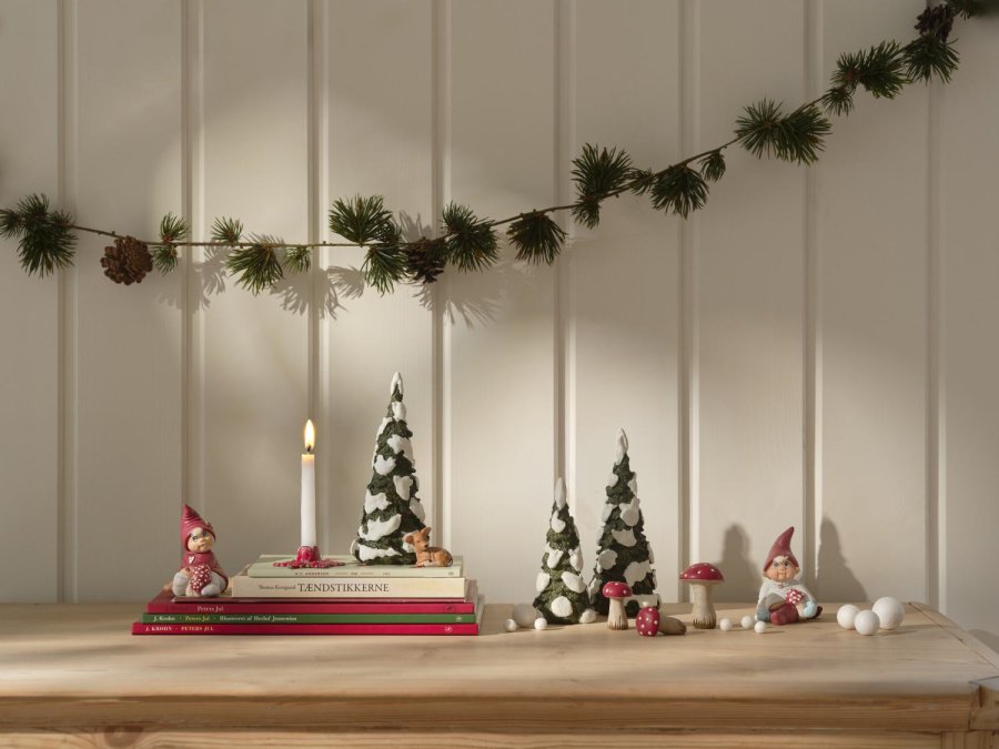 Klarborg Juletr m. Sne H16 cm