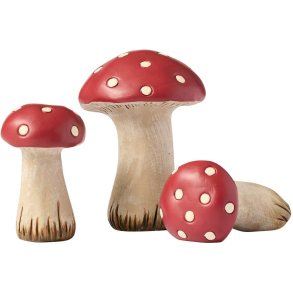 Klarborg Pilze 3-teilig, Rot