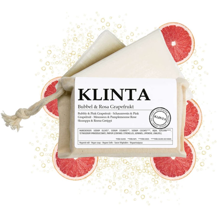 Klinta-Seife 100 g, Bubble & Pink Grapefruit