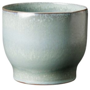 Knabstrup Keramik Blumentopf H12,5 cm, Soft Mint