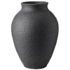 Knabstrup Keramik Vase 20 cm, Schwarz